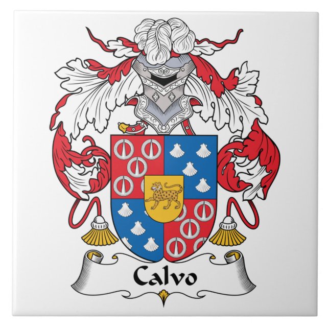 Carreau Crête de famille de Calvo (Devant)