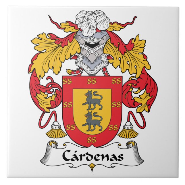 Carreau Crête de famille de Cardenas (Devant)