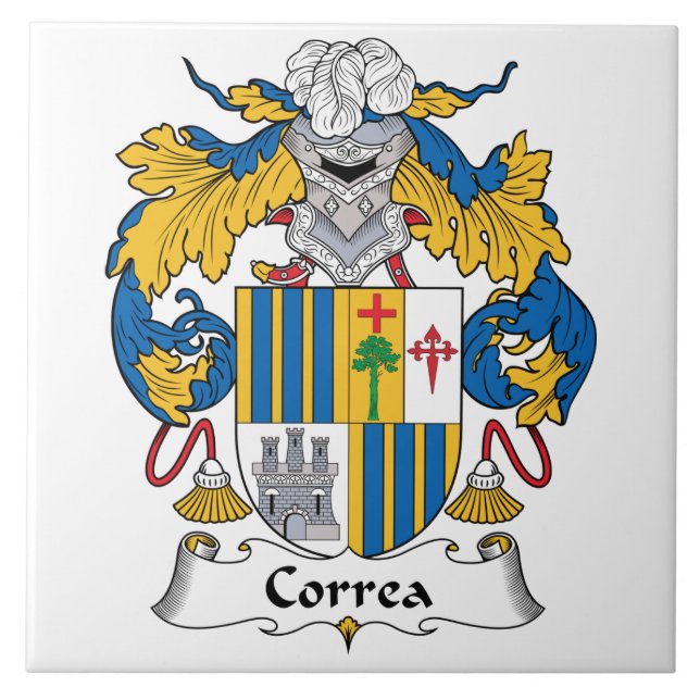 Carreau Crête de famille de Correa (Devant)