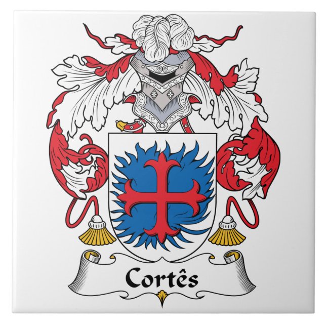 Carreau Crête de famille de Cortes (Devant)
