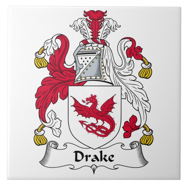 Carreau Crête de famille de Drake (Devant)