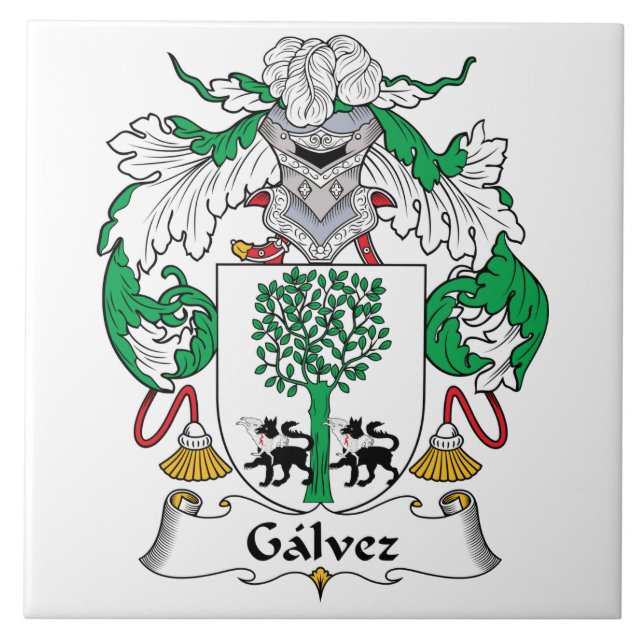 Carreau Crête de famille de Galvez (Devant)