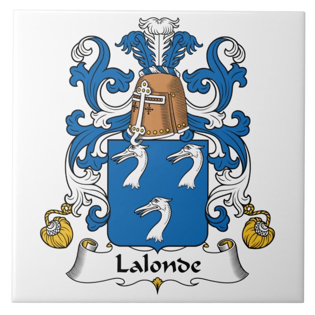 Carreau Crête de famille de Lalonde (Devant)