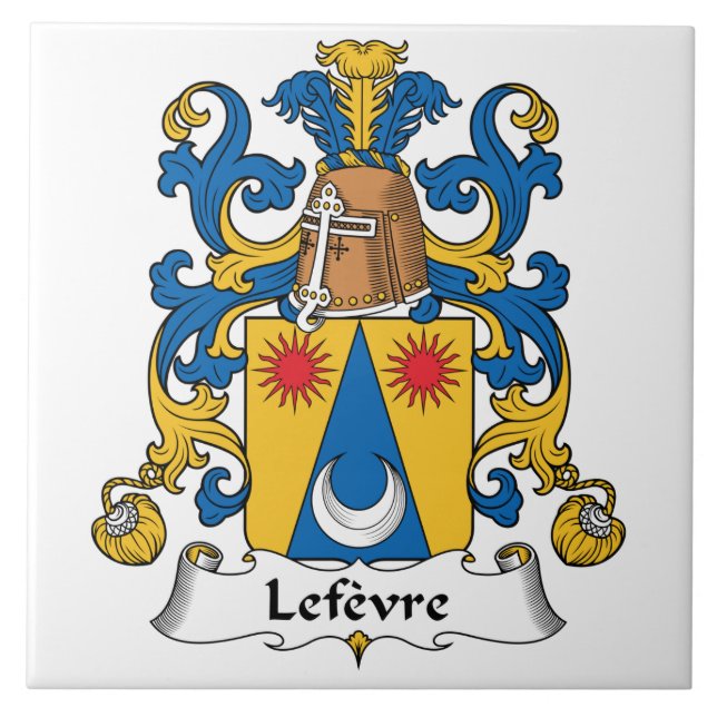 Carreau Crête de famille de Lefevre (Devant)