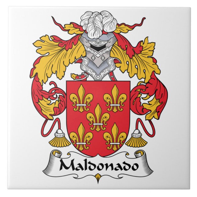 Carreau Crête de famille de Maldonado (Devant)