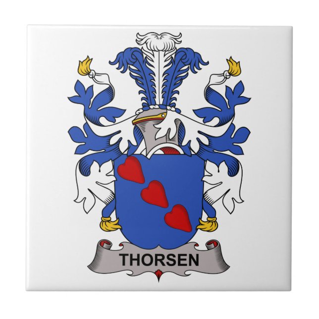 Carreau Crête de famille de Thorsen (Devant)