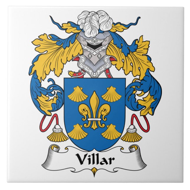 Carreau Crête de famille de Villar (Devant)
