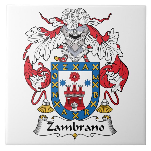 Carreau Crête de famille de Zambrano (Devant)