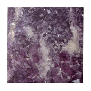 Carreau Cristal de quartz mauve-foncé