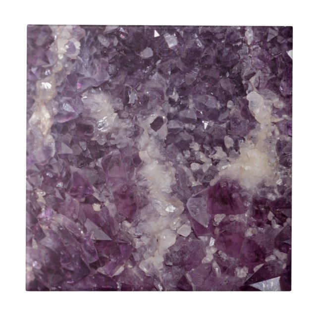 Carreau Cristal de quartz mauve-foncé (Devant)