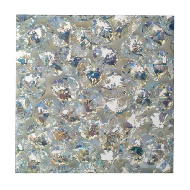 Carreau Cristaux brillants Trivet en céramique carrelage (Devant)