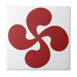 Carreau Croix Basque Rouge Lauburu