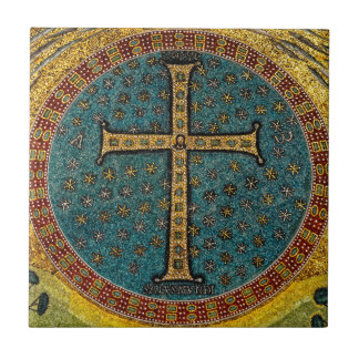 Carreau Croix de mosaïque de Ravenne
