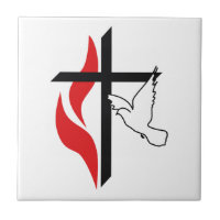 Croix méthodiste et colombe