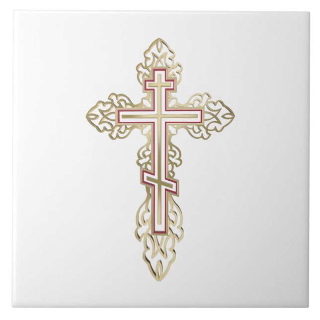 Carreau Croix orthodoxe (Devant)