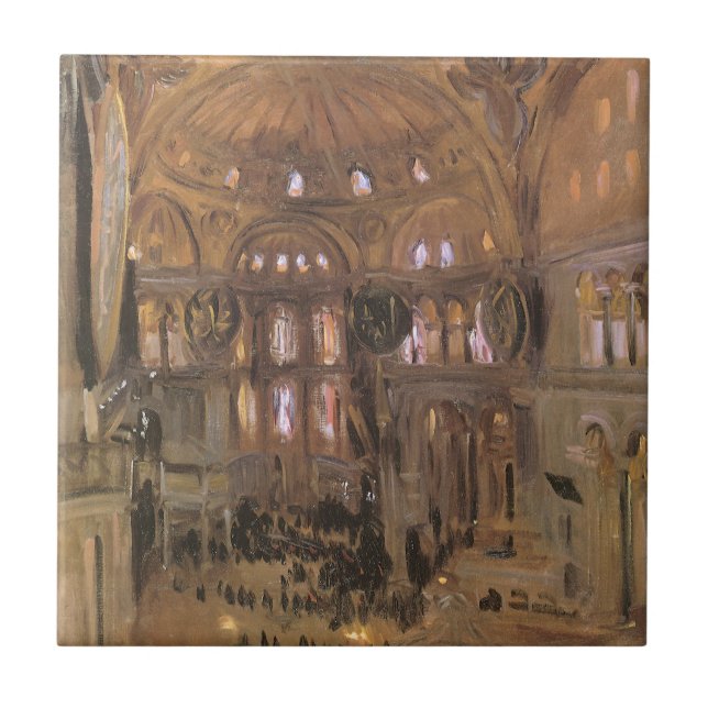 Carreau Croquis de Père Noël Sophia par John Singer Sargen (Devant)