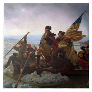 Carreau Crossing Delaware 1776 : Général George Washington