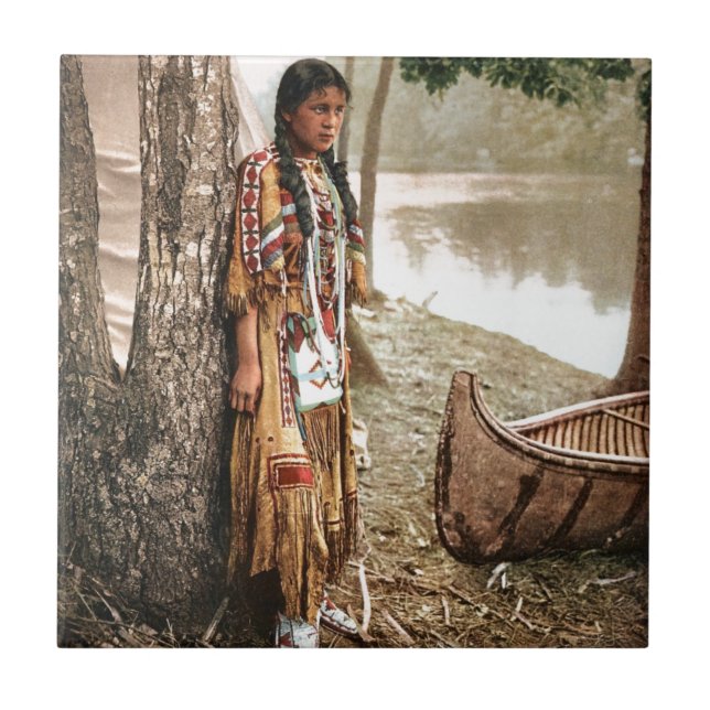 Carreau Cru 1897 de Hiawatha de Natif américain de (Devant)