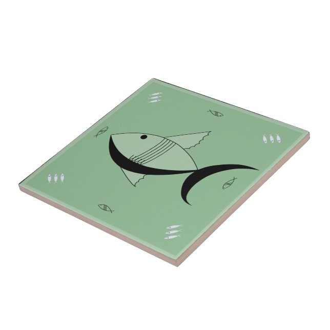Carreau Cru de POISSONS FABULEUX des années 1950 de (Côté)