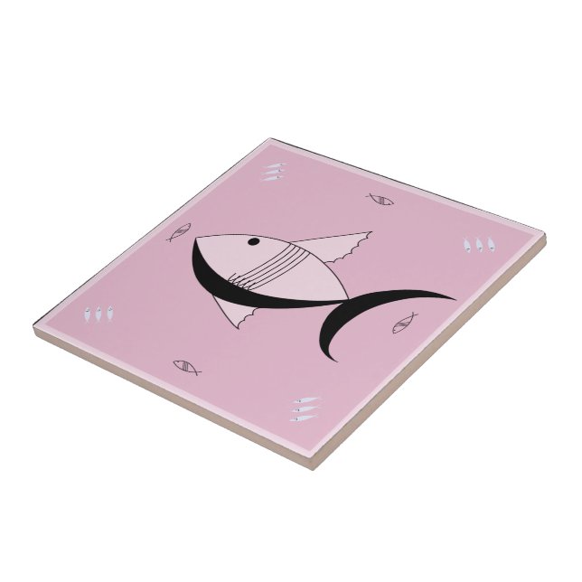 Carreau Cru de POISSONS FABULEUX des années 1950 de (Côté)