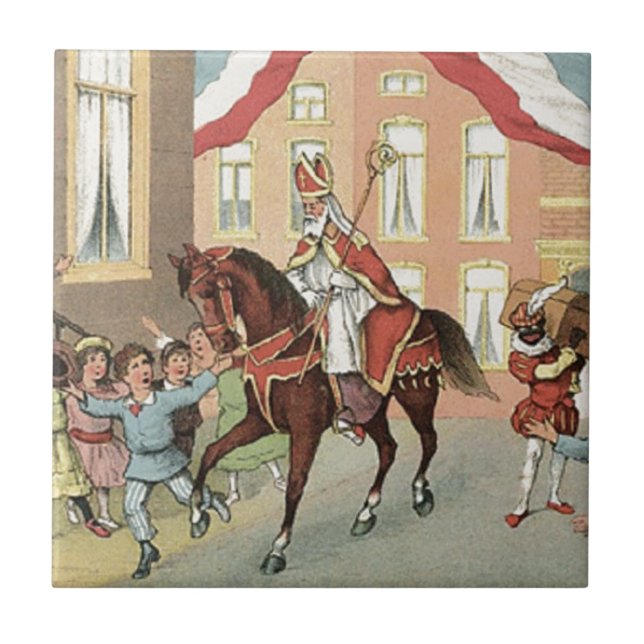 Carreau Cru néerlandais Saint-Nicolas de St Nick de (Devant)