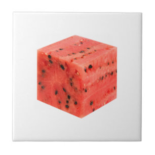 Carreau Cube d'origine frais de pastèque rouge sucrée