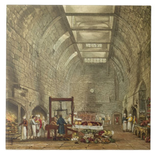 Carreau Cuisine antique, château de Windsor, gravé par
