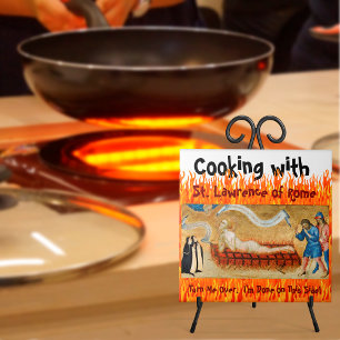 Carreau Cuisine avec le Saint-Laurent de Rome (M 022)