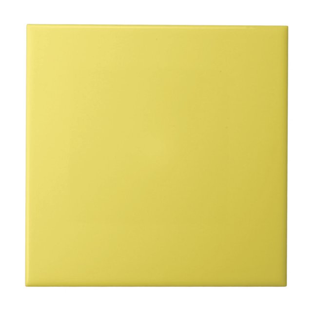 Carreau Cuisine et salle de bain Carré jaune citron torsad (Devant)