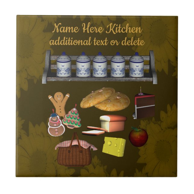 Carreau Cuisine personnalisée (Devant)