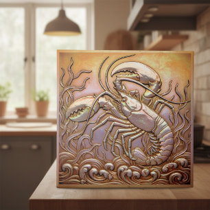 Carreau Cuivre Métallisé Iridescent Homard ID1223