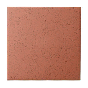 Carreau Cuivre rouge rose Brown Cracker Glaze couleur soli
