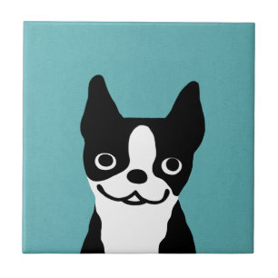 Carreau Cute Boston Terrier