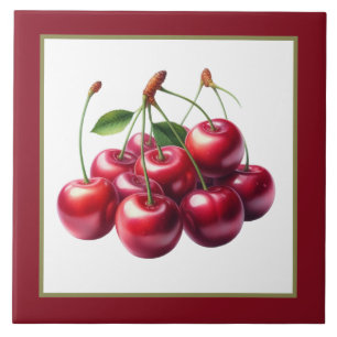 Carreau Cute cherry amoureux cuisine