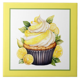 Carreau Cute citron cupcake boulangerie maison artisanat