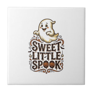 Carreau Cute Ghost Halloween Vintage Spooky Shirt_1