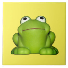 Carreau Cute grenouille souriante