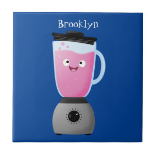 Carreau Cute happy food mixender cuisine appareil dessin a