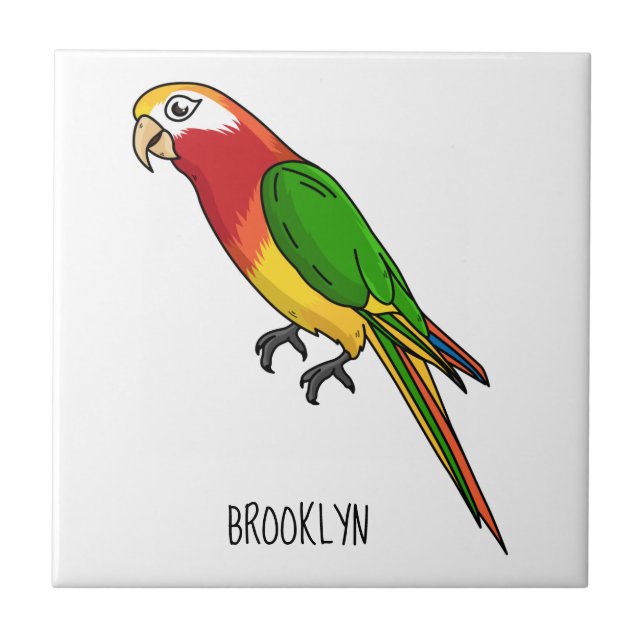 Carreau Cute happy parrot (Devant)