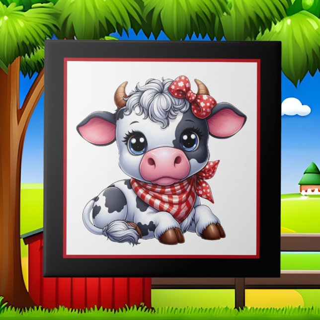Carreau Cute Pays Vache céramique (Créateur téléchargé)