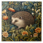 Cute Tapisserie de hérisson style William Morris