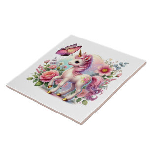 Carreau Cute unicorn imaginaire filles salle artisanale