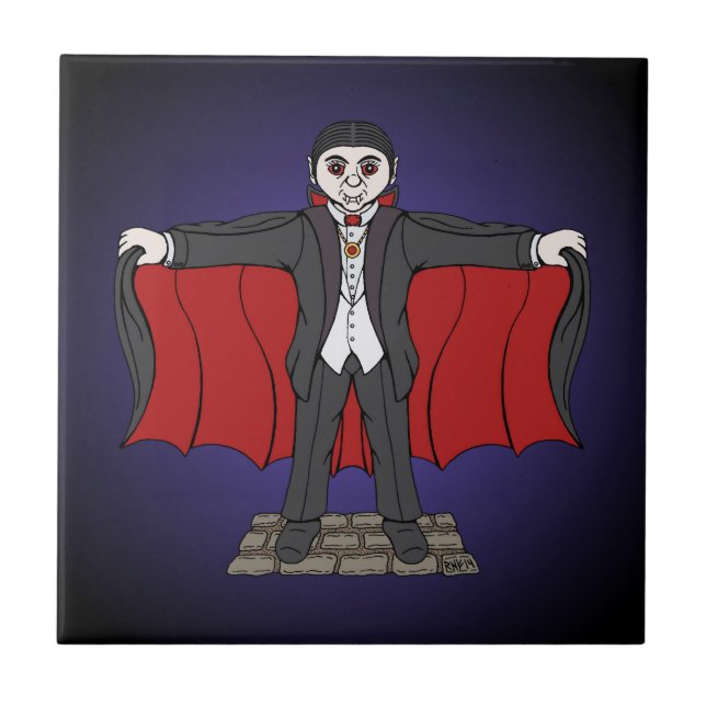 Carreau Cute Vampire/Dracula (Devant)