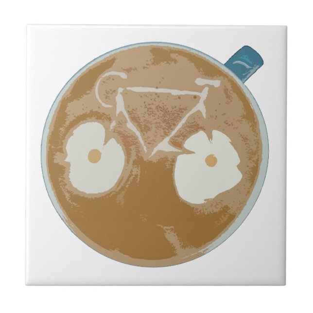 Carreau Cyclisme Art Latte (Devant)