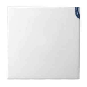 Carreau D1 - Tuile murale de panier de Delft - D1