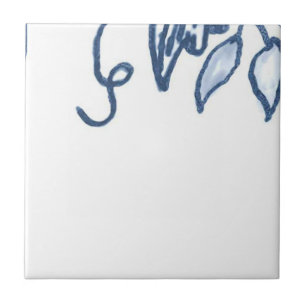 Carreau D2 - Tuile murale de panier de Delft - D2