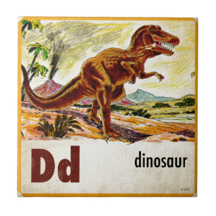 Carreau D est pour le dinosaure