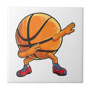 Carreau Dabbing Basketball Ball Funny Boys Hommes Femmes S