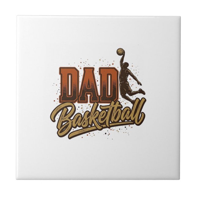 Carreau Dad Basketball Vintage Engraving Shirt Design_1 (Devant)