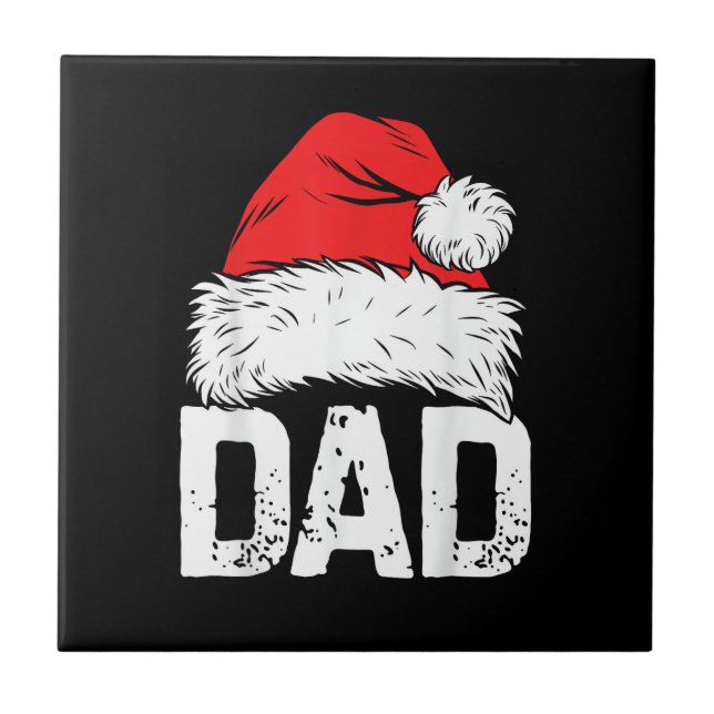 Carreau Dad Santa Christmas Family Matching Pajamas Papa F (Devant)